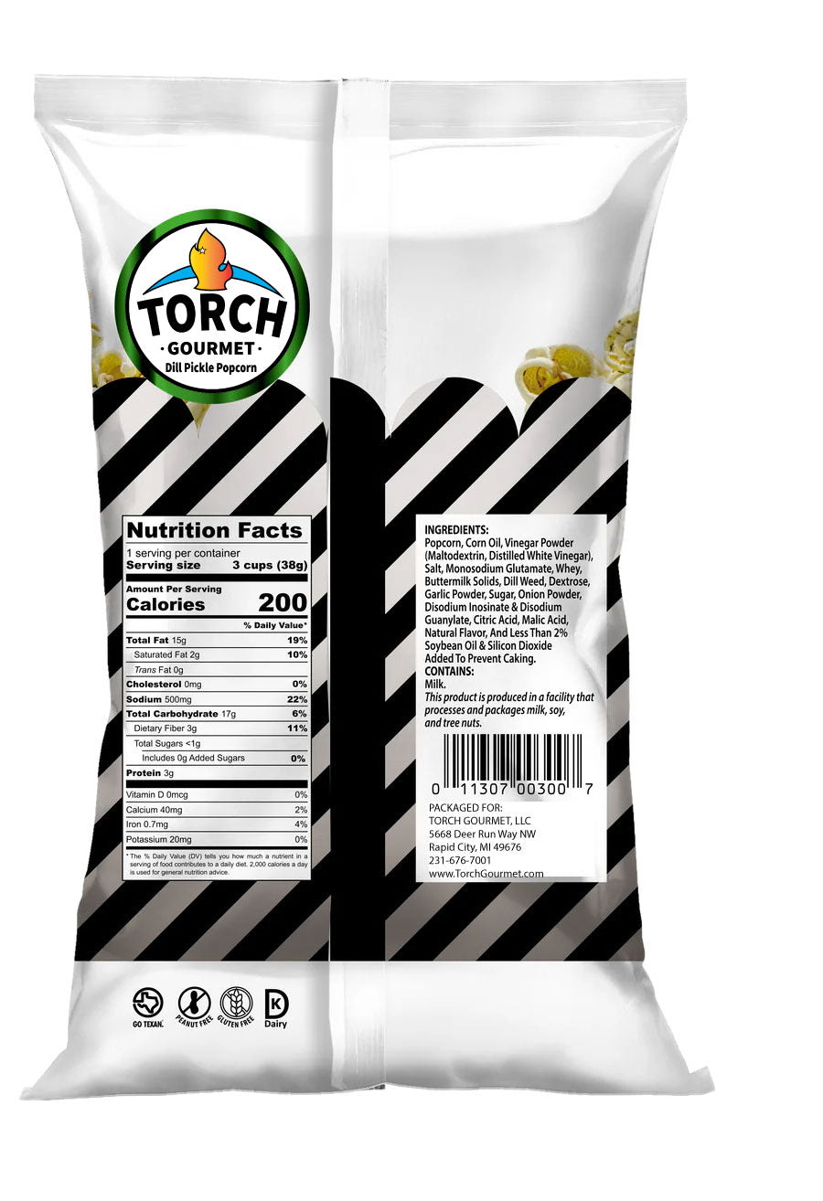 Perfect Dill Pickle Popcorn  3 Cup Bag